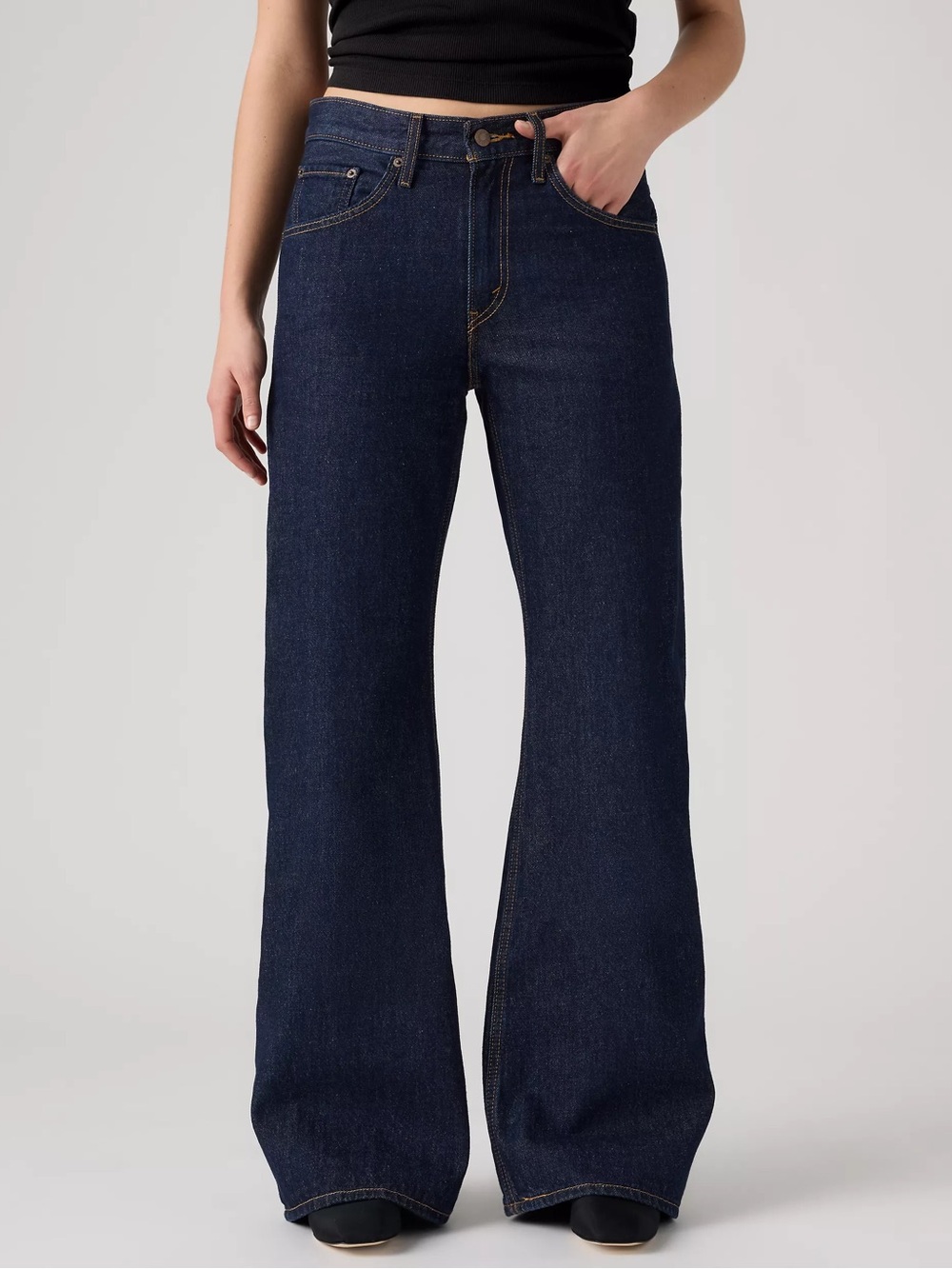 Dark Indigo Loose Boot Levi Jeans